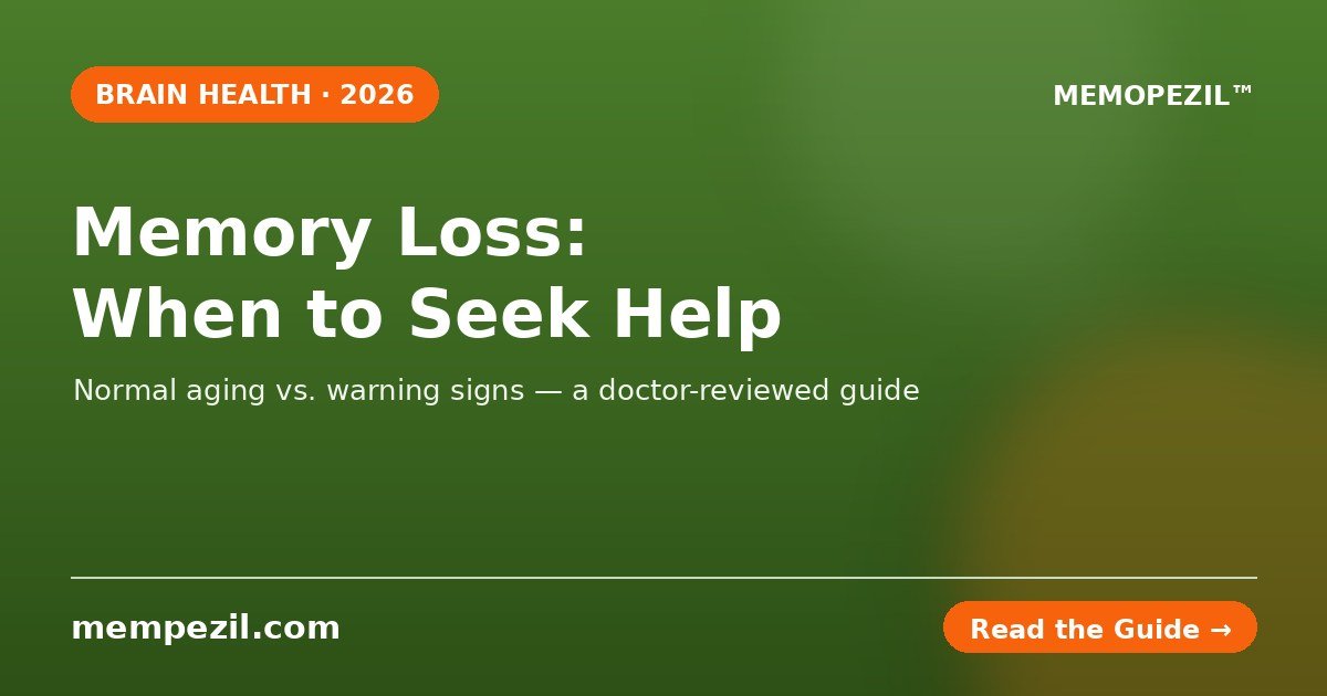 Memory loss: when to seek help — Memopezil Blog